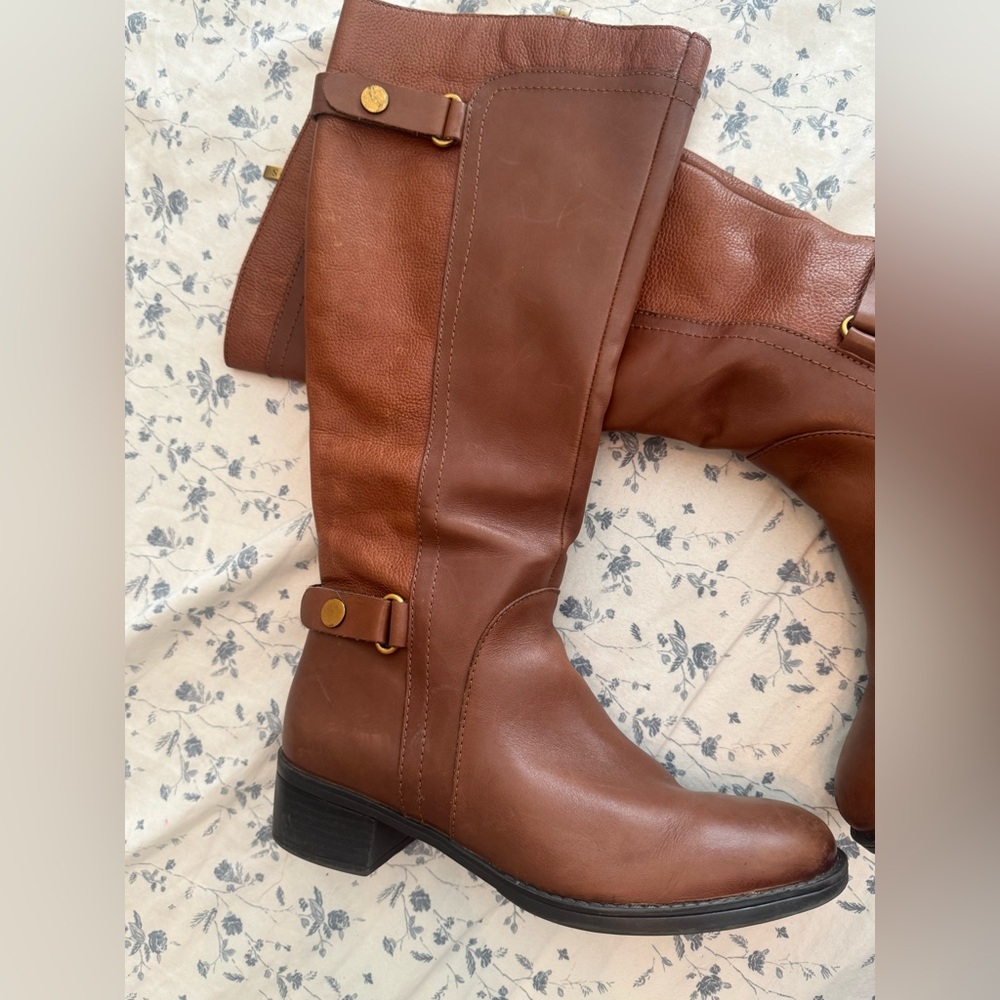 Franco Sarto Brown Leather Boots